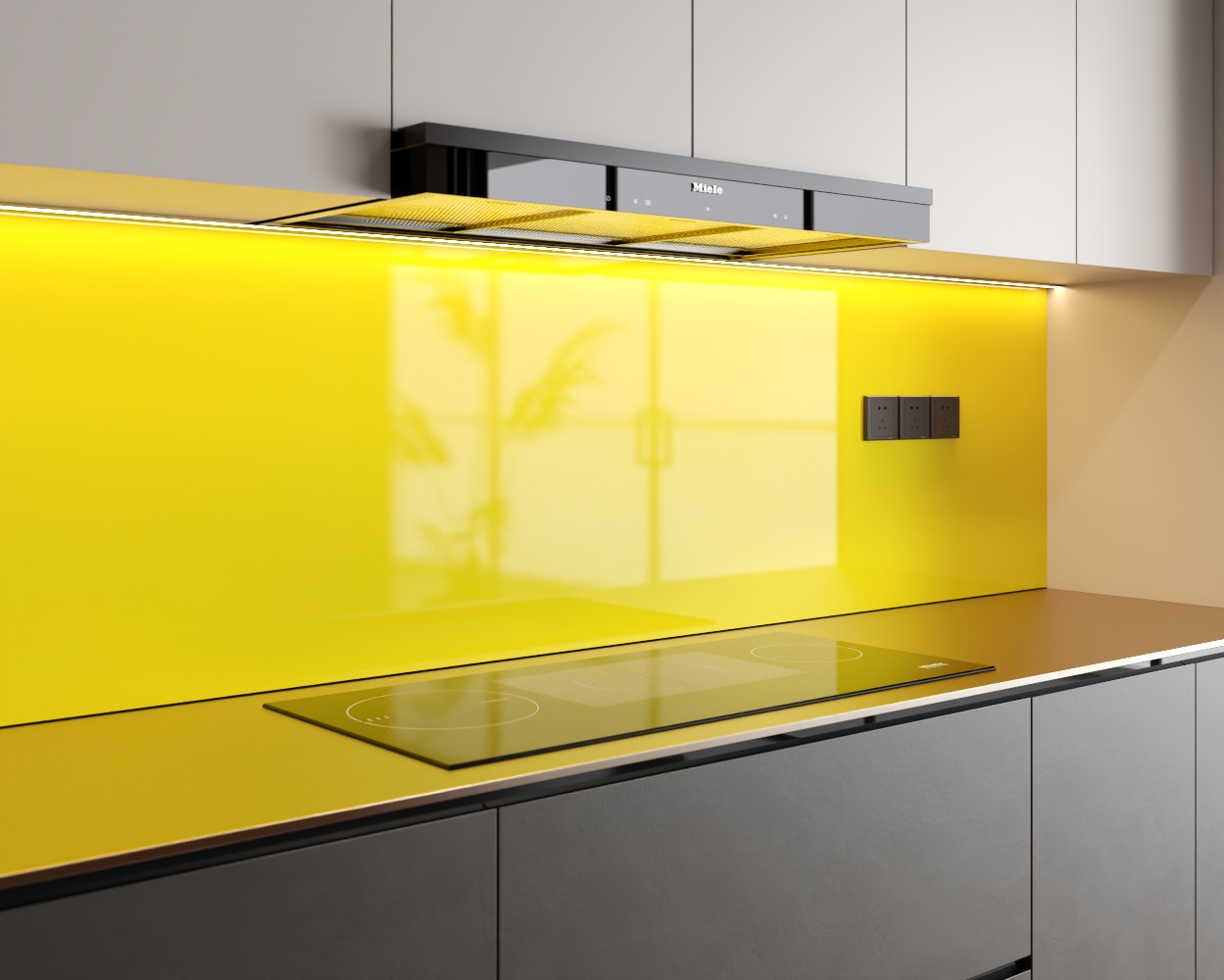 Vì sao cần lựa chọn màu kính bếp phù hợp?