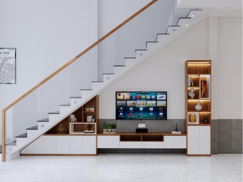 Kệ Tivi – Tủ Cầu Thang Thiết Kế Theo Yêu Cầu | Tối Ưu Không Gian – Tăng Thẩm Mỹ Ngôi Nhà